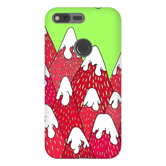 Pixel XL StrongFit Strawberry Mountains by Steve Wade (Swade)