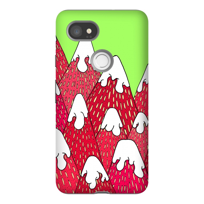 Pixel 2XL StrongFit Strawberry Mountains by Steve Wade (Swade)