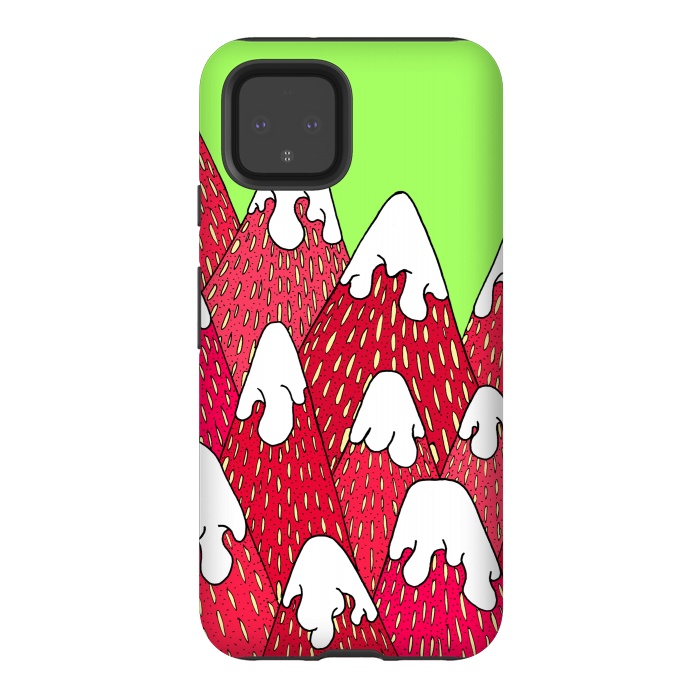 Pixel 4 StrongFit Strawberry Mountains by Steve Wade (Swade)
