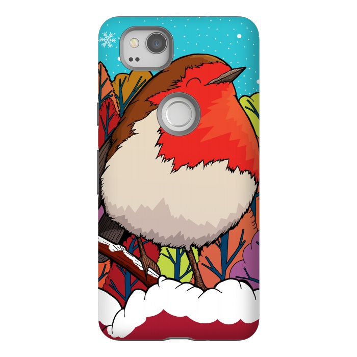 Pixel 2 StrongFit The Big Red Robin by Steve Wade (Swade)