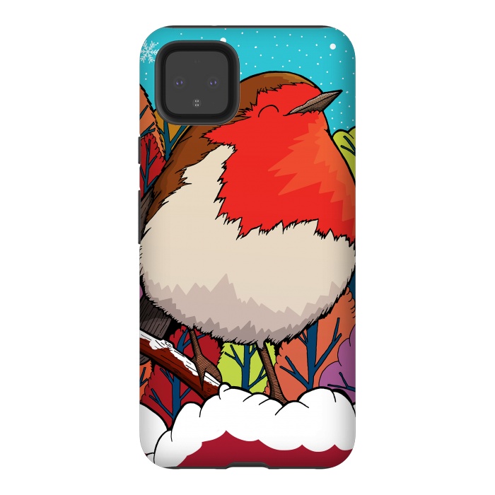 Pixel 4XL StrongFit The Big Red Robin by Steve Wade (Swade)