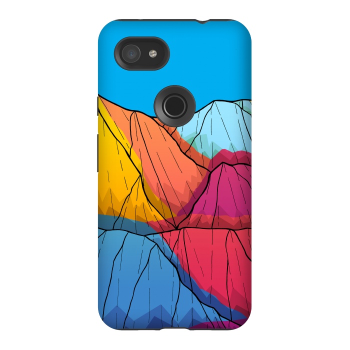 Pixel 3AXL StrongFit Colour outside the mountains by Steve Wade (Swade)