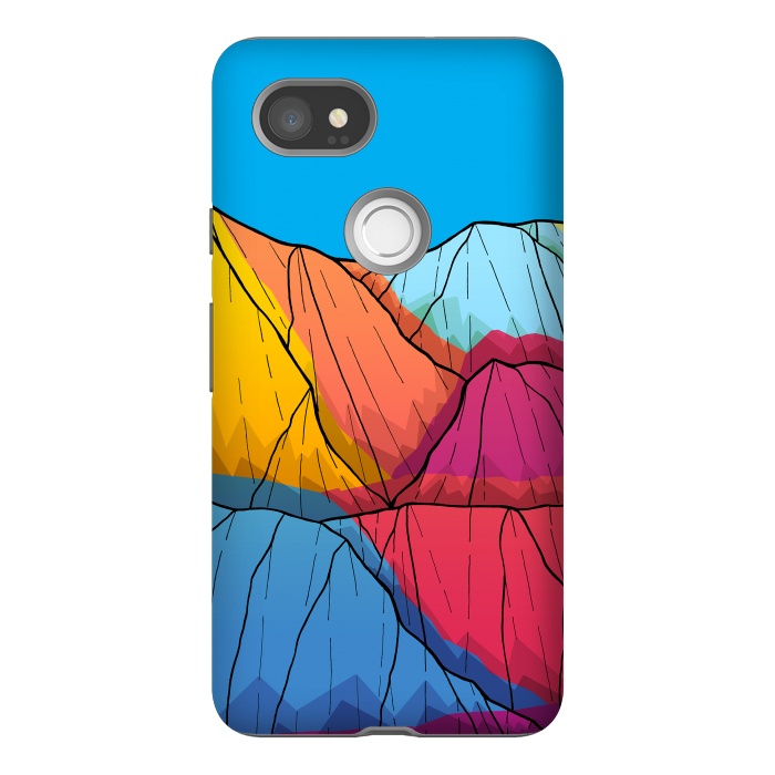 Pixel 2XL StrongFit Colour outside the mountains by Steve Wade (Swade)