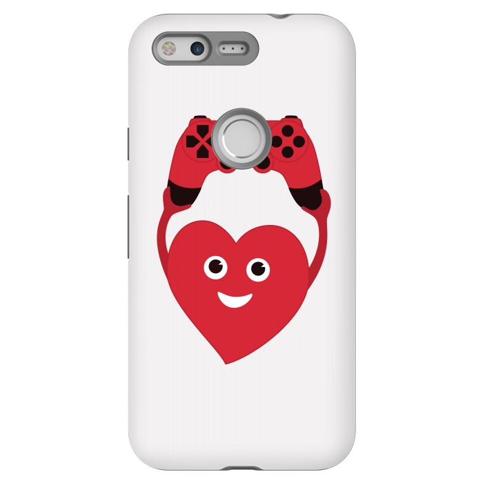 Pixel StrongFit Cute Geek Gamer Heart by Boriana Giormova