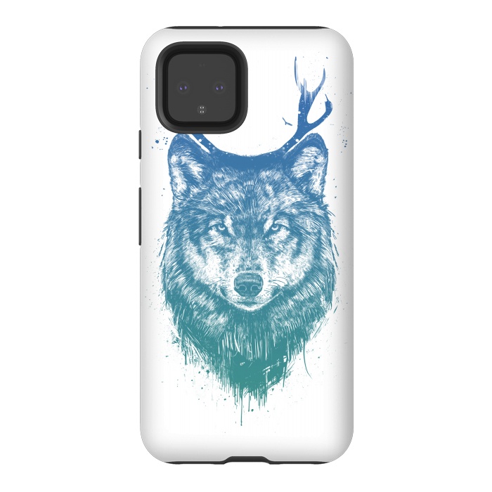 Pixel 4 StrongFit Deer wolf by Balazs Solti
