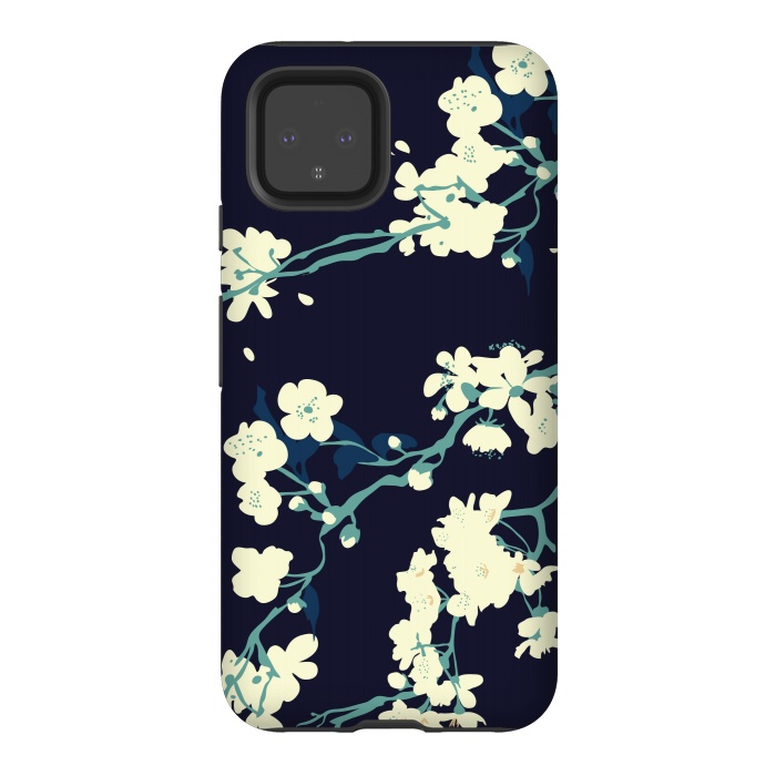 Pixel 4 StrongFit Cherry Blossoms by Zoe Charlotte