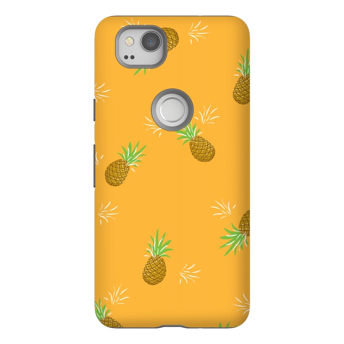Pixel 2 StrongFit Pineapples in Mango by Zoe Charlotte