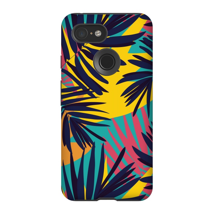 Pixel 3 StrongFit Tropical Jungle by Zoe Charlotte