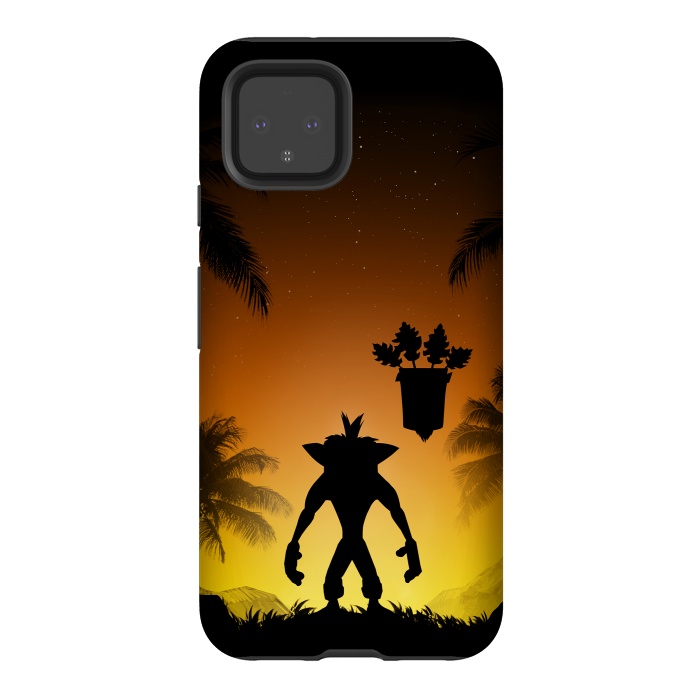 Pixel 4 StrongFit Protector of the island by Denis Orio Ibañez
