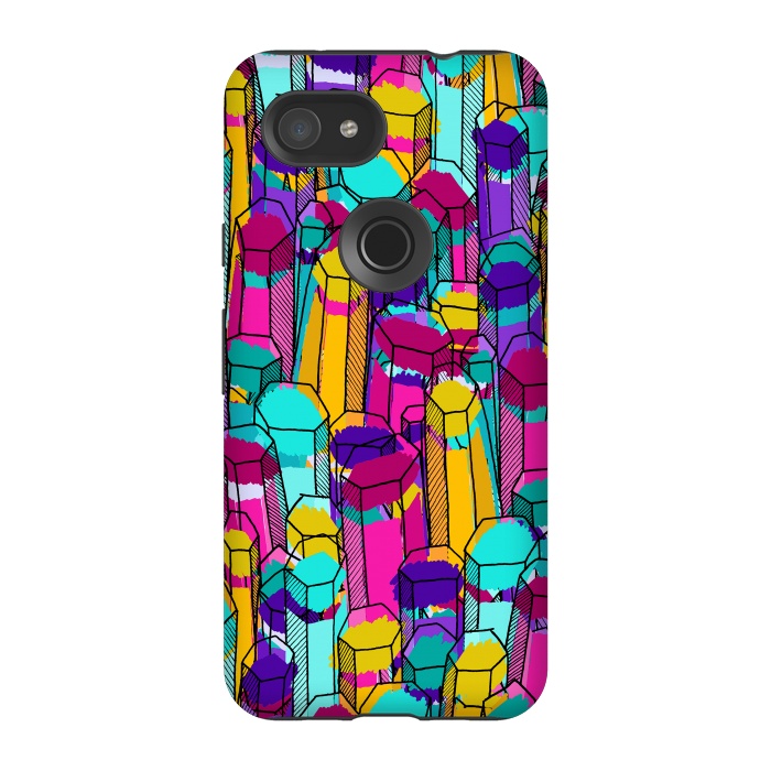 Pixel 3A StrongFit Rock of colours 3 by Steve Wade (Swade)