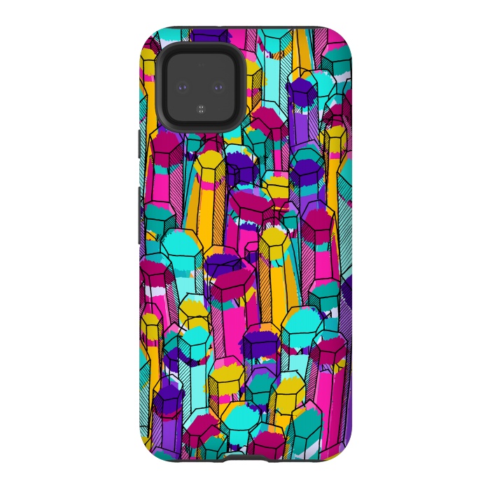 Pixel 4 StrongFit Rock of colours 3 by Steve Wade (Swade)