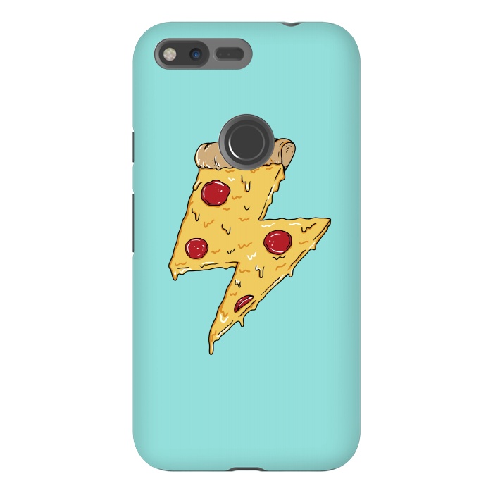 Pixel XL StrongFit Pizza power green by Coffee Man