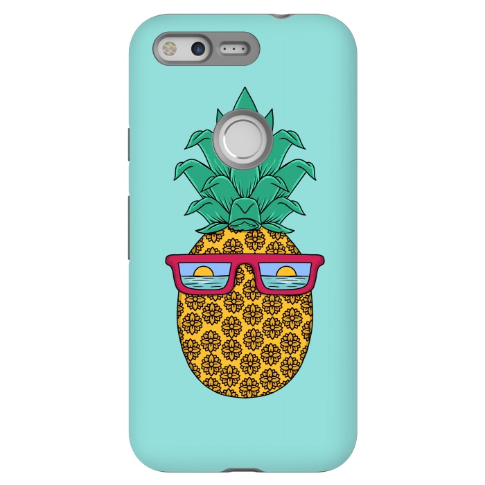Pixel StrongFit Floral Pineapple by Coffee Man
