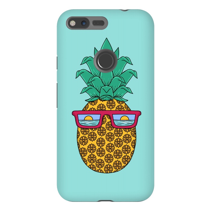 Pixel XL StrongFit Floral Pineapple by Coffee Man