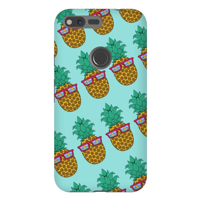 Pixel XL StrongFit Floral Pineapple pattern by Coffee Man