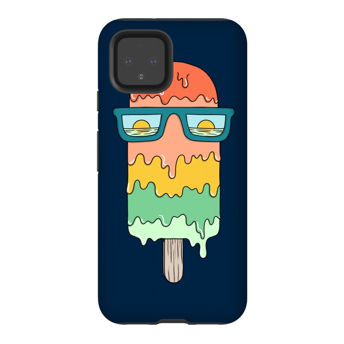 Pixel 4 StrongFit Hot ice Cream  by Coffee Man