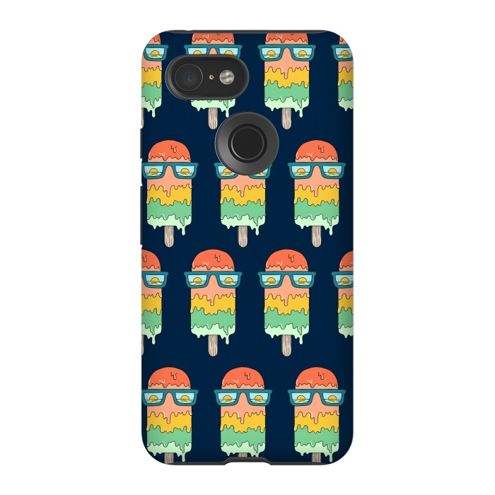 Pixel 3 StrongFit Hot Ice Cream pattern by Coffee Man