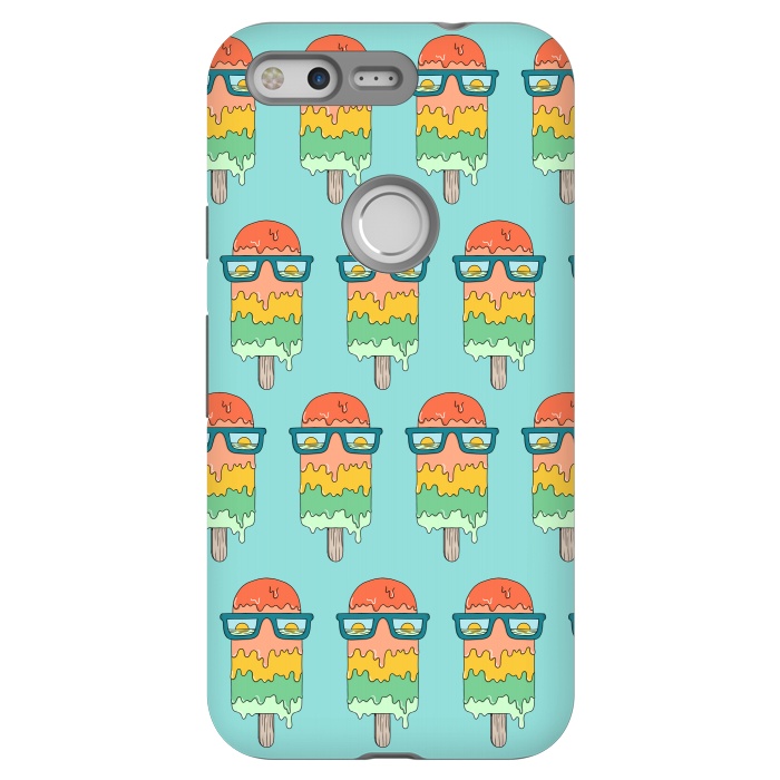 Pixel StrongFit Hot Ice Cream pattern green by Coffee Man