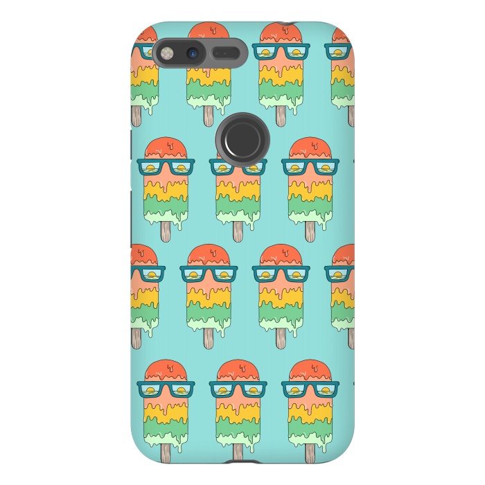 Pixel XL StrongFit Hot Ice Cream pattern green by Coffee Man