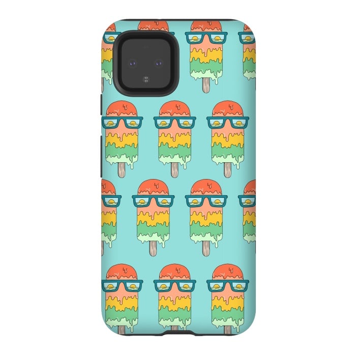 Pixel 4 StrongFit Hot Ice Cream pattern green by Coffee Man