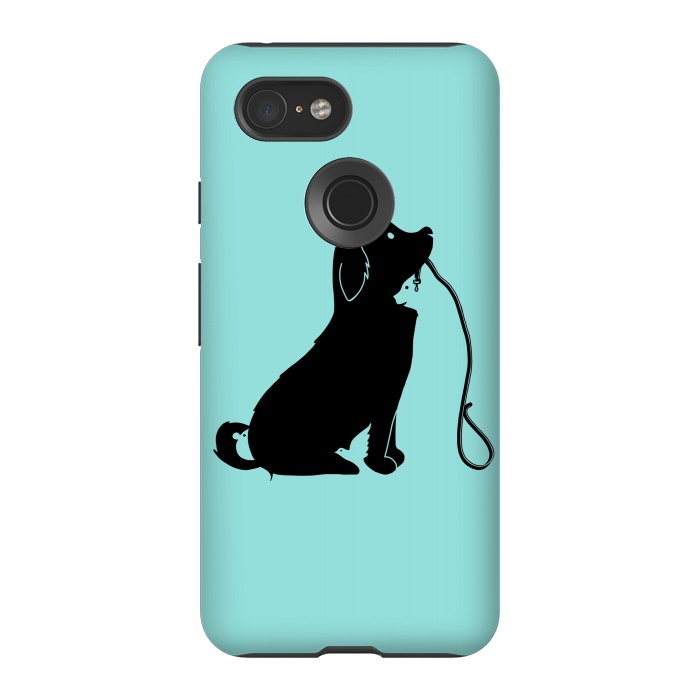 Pixel 3 StrongFit Animals green by Coffee Man