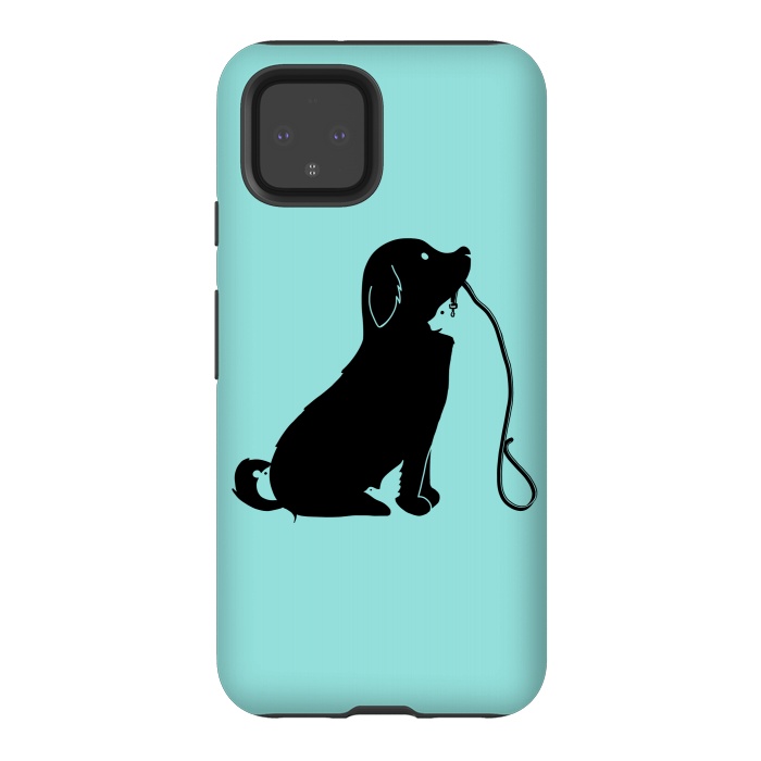 Pixel 4 StrongFit Animals green by Coffee Man