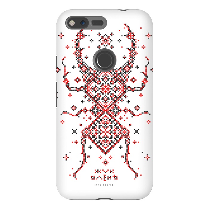 Pixel XL StrongFit Stag Beetle Ornament by Sitchko