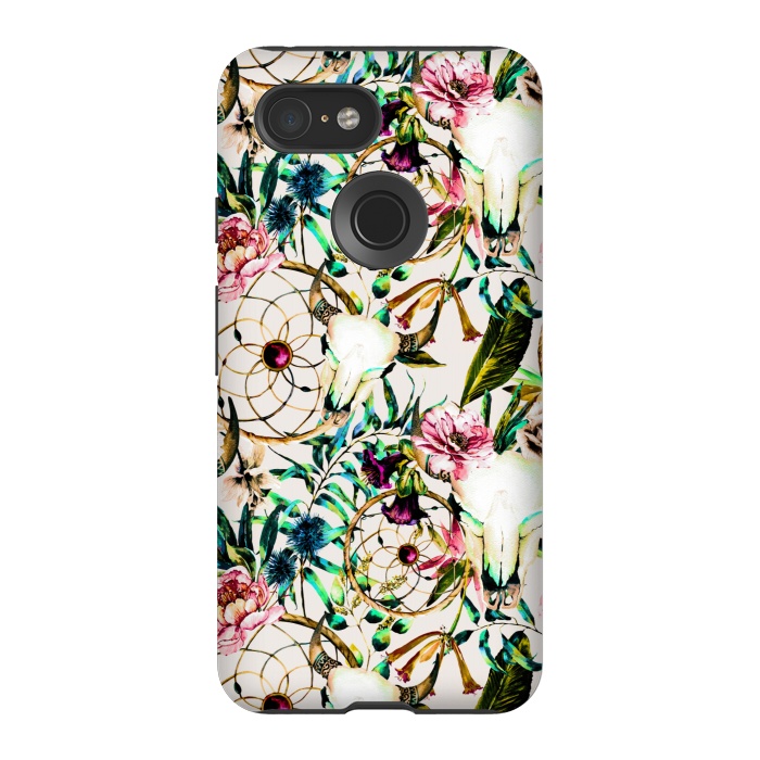 Pixel 3 StrongFit Dream tropical boho by Mmartabc