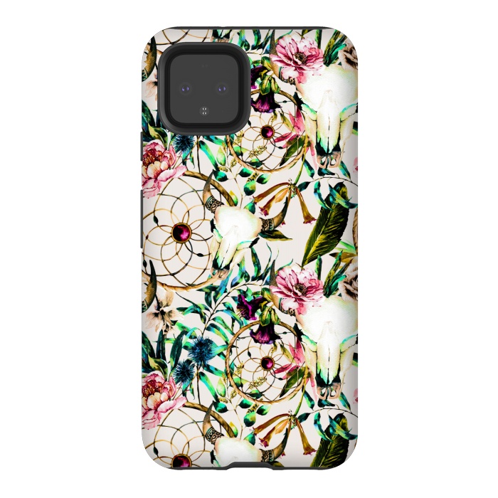 Pixel 4 StrongFit Dream tropical boho by Mmartabc