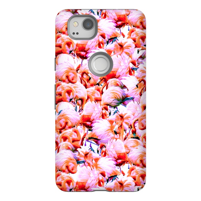 Pixel 2 StrongFit Dream of pink flamingos by Mmartabc