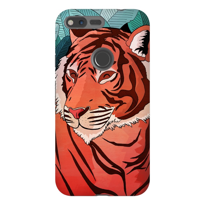 Pixel XL StrongFit Tiger in the jungle  by Steve Wade (Swade)