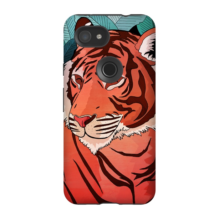 Pixel 3A StrongFit Tiger in the jungle  by Steve Wade (Swade)