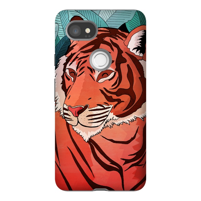 Pixel 2XL StrongFit Tiger in the jungle  by Steve Wade (Swade)