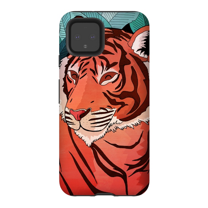 Pixel 4 StrongFit Tiger in the jungle  by Steve Wade (Swade)