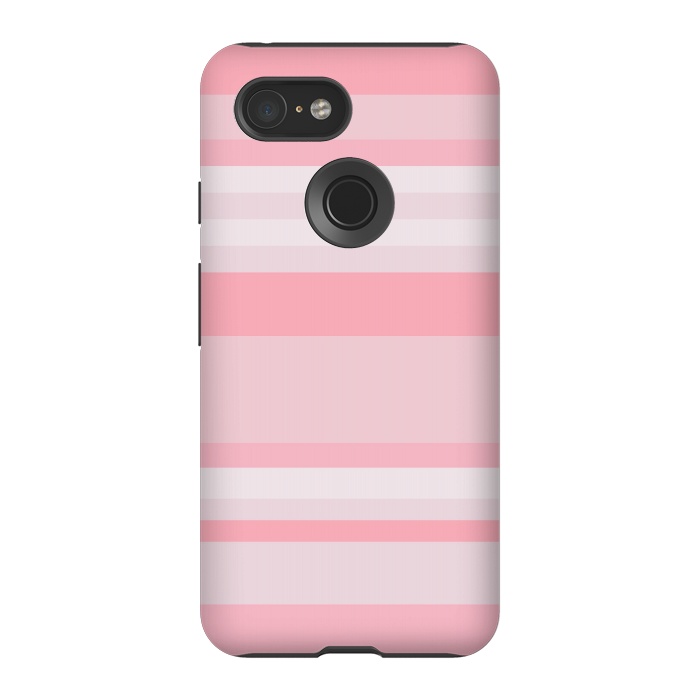 Pixel 3 StrongFit Pink Stripes by Dhruv Narelia
