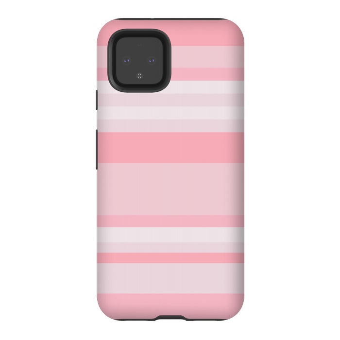 Pixel 4 StrongFit Pink Stripes by Dhruv Narelia