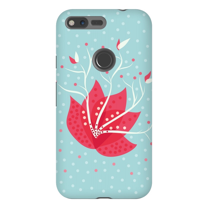 Pixel XL StrongFit Exotic Pink Winter Flower by Boriana Giormova