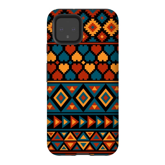 Pixel 4 StrongFit aztec traditional pattern by Dhruv Narelia