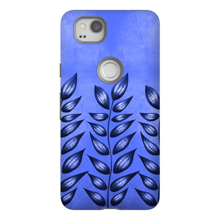 Pixel 2 StrongFit Beautiful Decorative Blue Plant With Pointy Leaves by Boriana Giormova