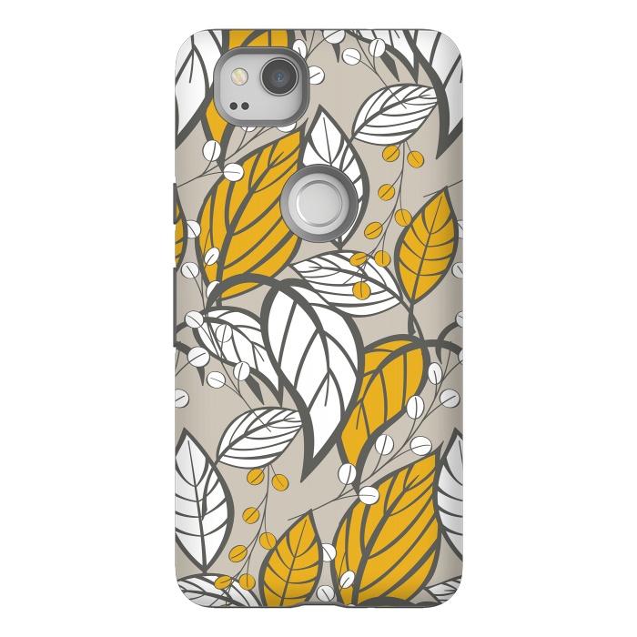 Pixel 2 StrongFit Romantic Floral Beige by Jelena Obradovic