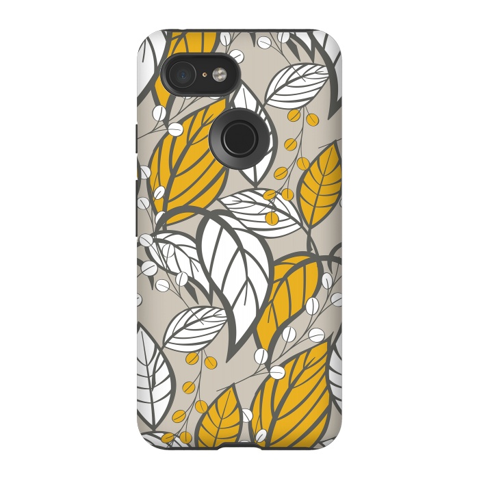Pixel 3 StrongFit Romantic Floral Beige by Jelena Obradovic