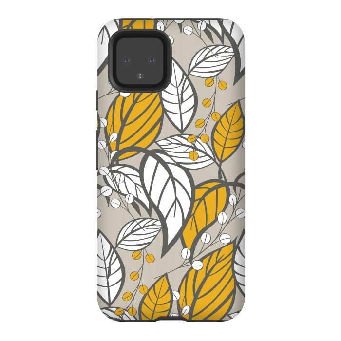 Pixel 4 StrongFit Romantic Floral Beige by Jelena Obradovic