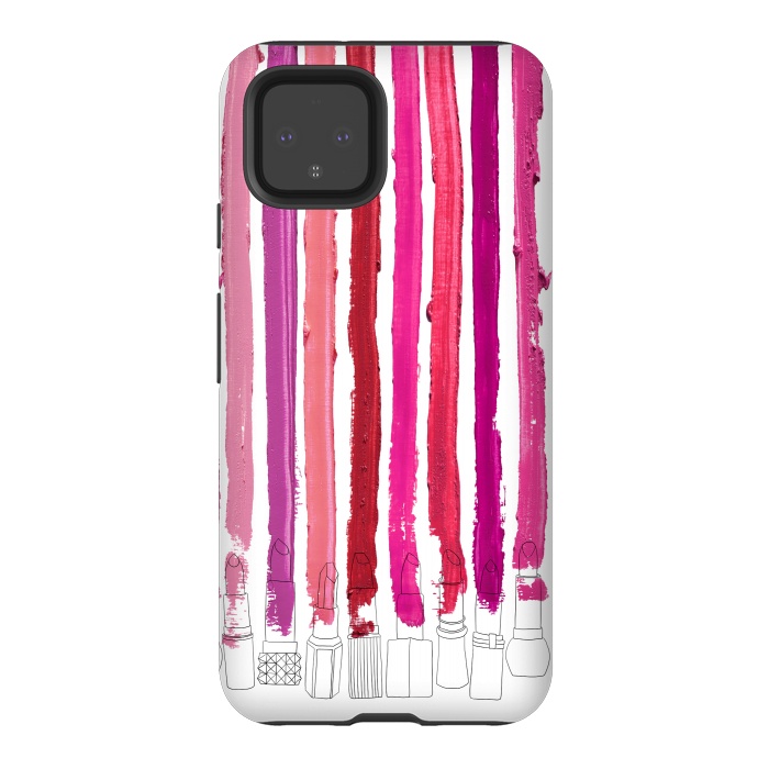 Pixel 4 StrongFit Lipstick Stripes by Notsniw