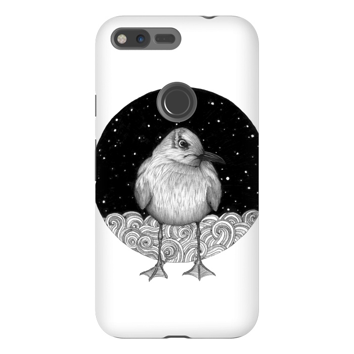 Pixel XL StrongFit Seagull on a Starry Night by ECMazur 