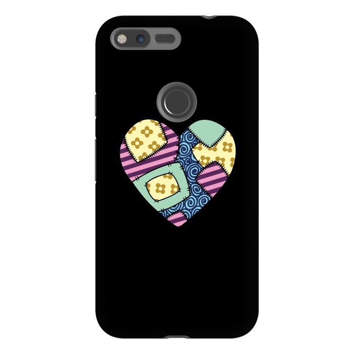 Pixel XL StrongFit Patchwork heart by Laura Nagel