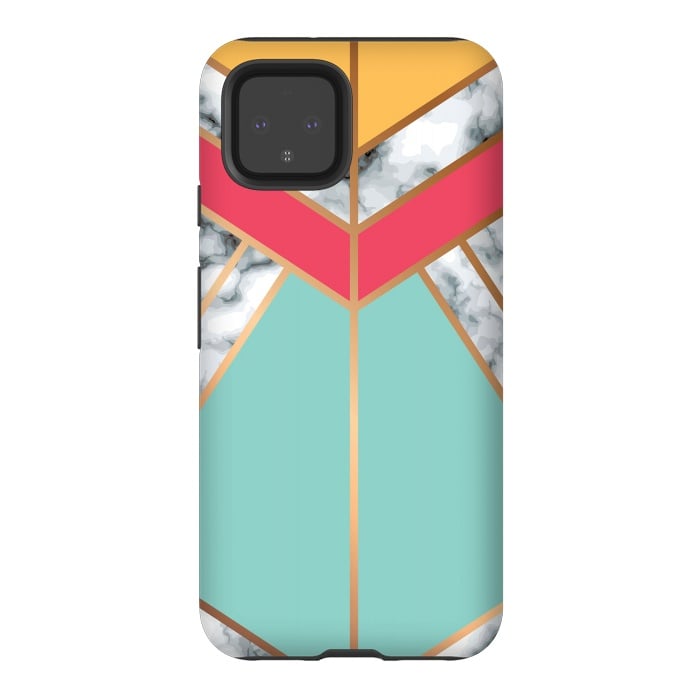 Pixel 4 StrongFit Marble Geometry 020 by Jelena Obradovic