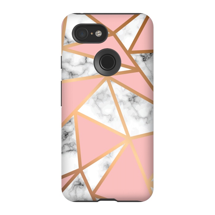 Pixel 3 StrongFit Marble Geometry 022 by Jelena Obradovic