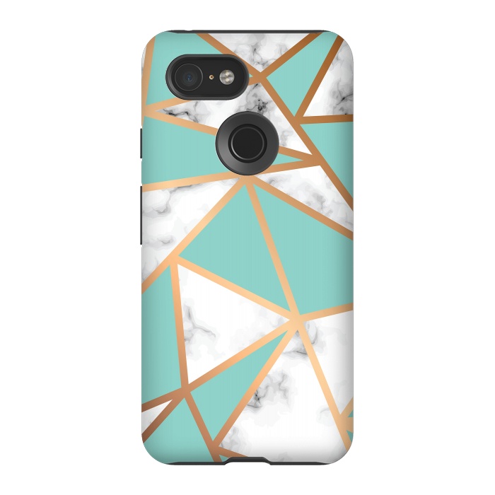 Pixel 3 StrongFit Marble Geometry 023 by Jelena Obradovic