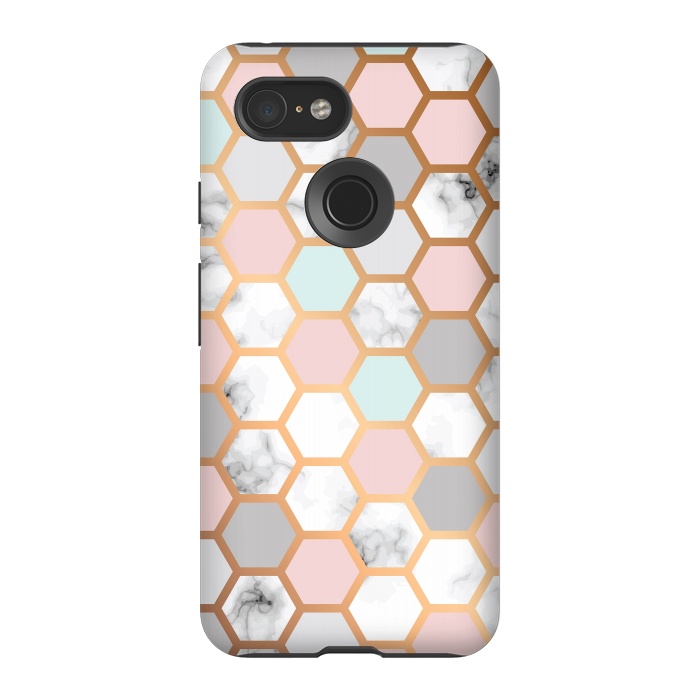 Pixel 3 StrongFit Marble Geometry 025 by Jelena Obradovic