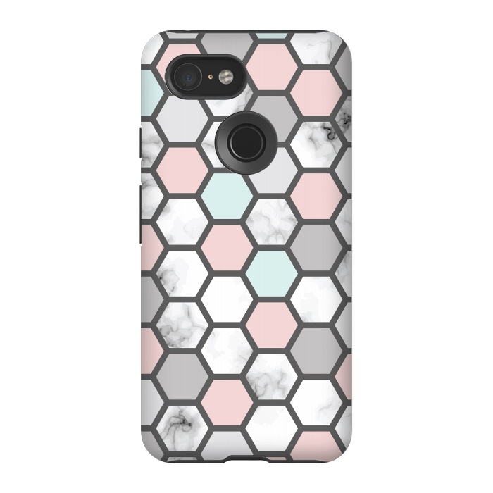 Pixel 3 StrongFit Marble Geometry 026 by Jelena Obradovic